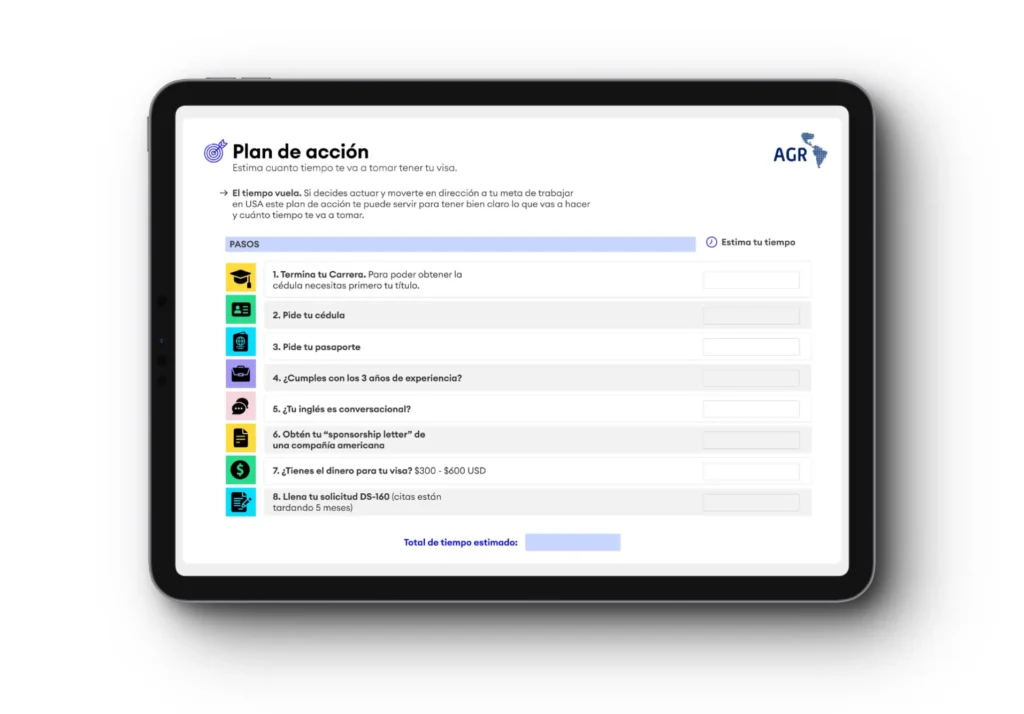 TN2 Visa Checklist & Plan de acción AGR